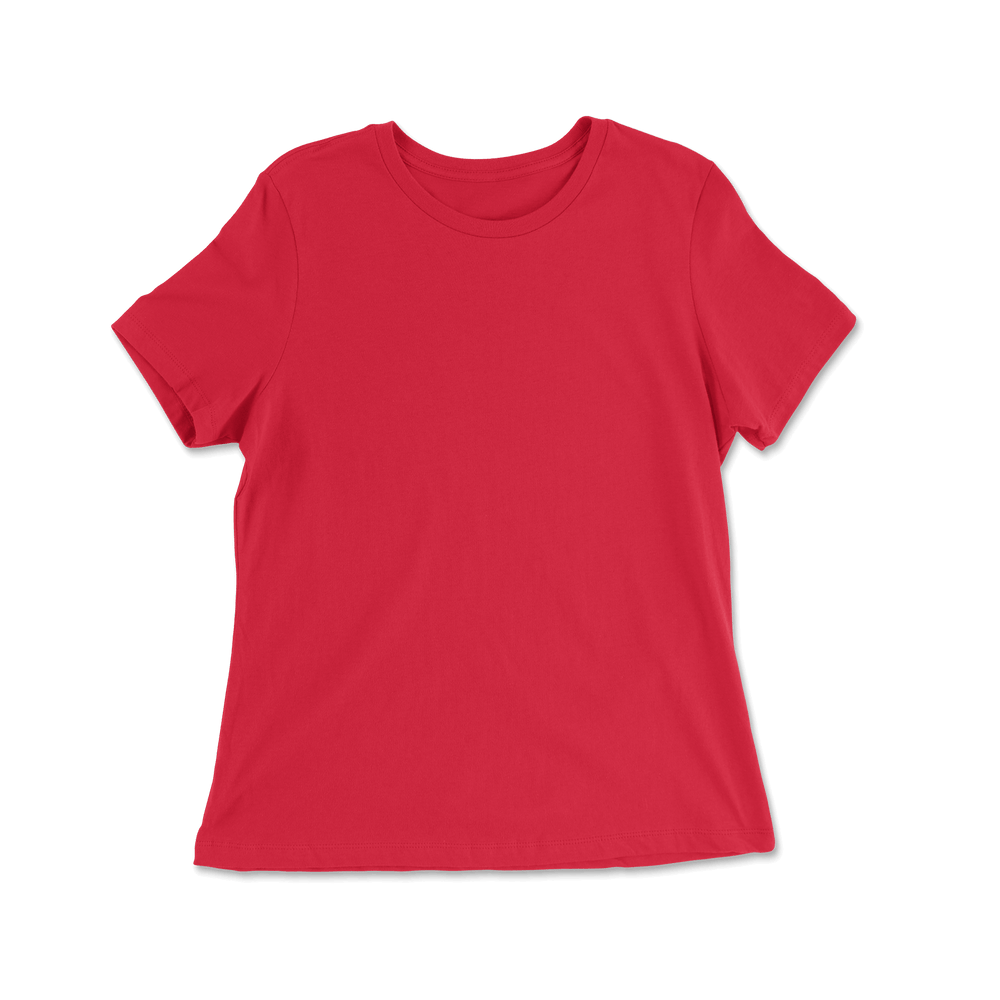 Custom 100% Cotton Relaxed Fit T-shirt Women - Red