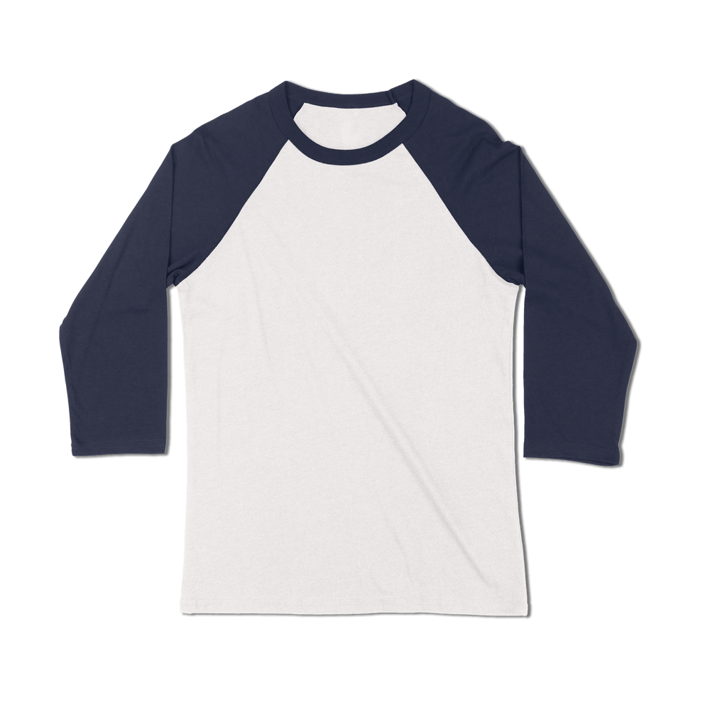 Custom Baseball T-shirt Men - White-Navy