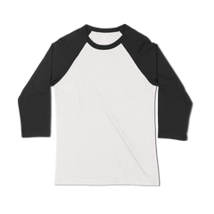 Custom Baseball T-shirt Men - White-Black