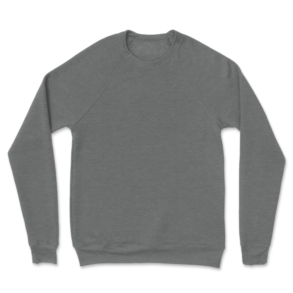 Custom Pullover Crew Sweatshirt Men - Deep Heather