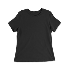 Custom 100% Cotton Relaxed Fit T-shirt Women - Black