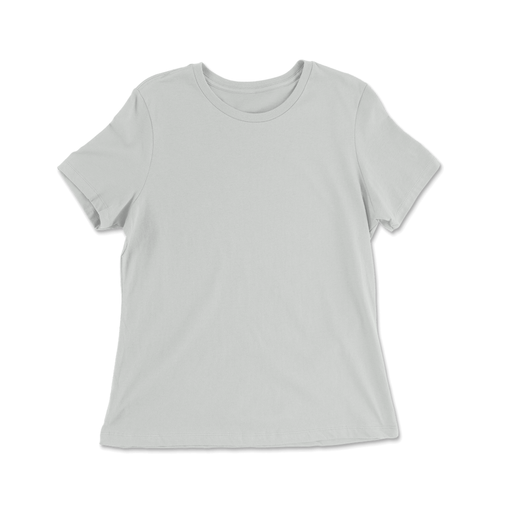 Custom 100% Cotton Relaxed Fit T-shirt Women - Silver