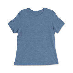 Custom Tri-Blend Relaxed Fit T-shirt Women - Blue