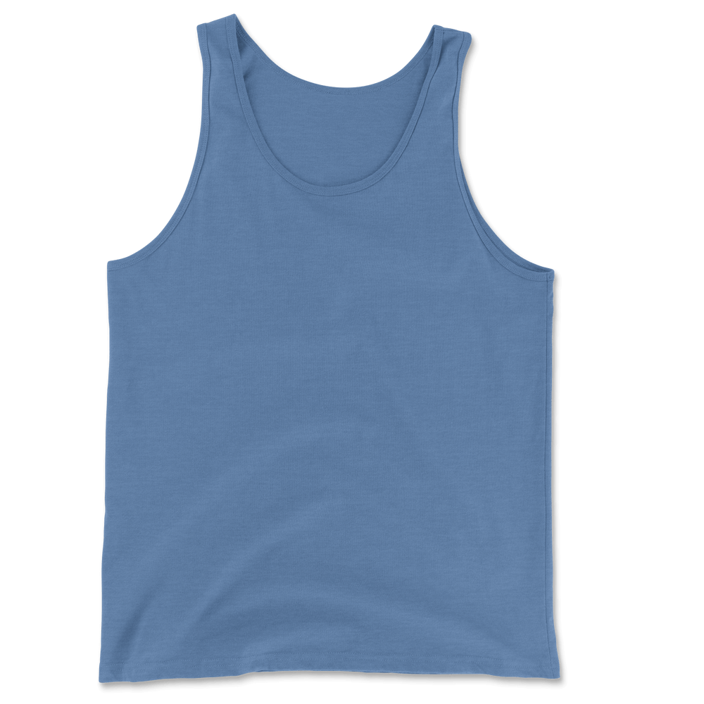 Custom Tank Top Men - Blue Tri-blend