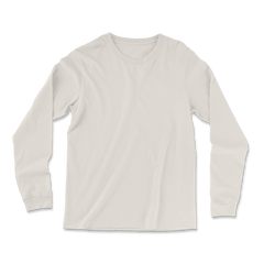 Custom Long Sleeve T-shirt Men - Natural