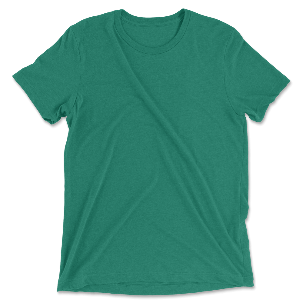 Custom Tri-Blend T-Shirt Men - Kelly Green