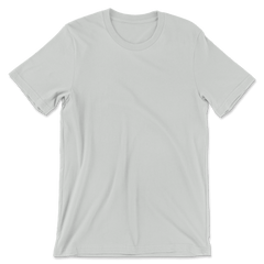 Custom 100% Cotton T-Shirt Men - Silver