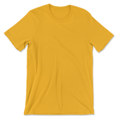 Custom 100% Cotton T-Shirt Men - Gold