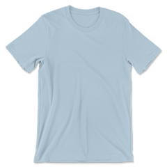 Custom 100% Cotton T-Shirt Men - Light Blue