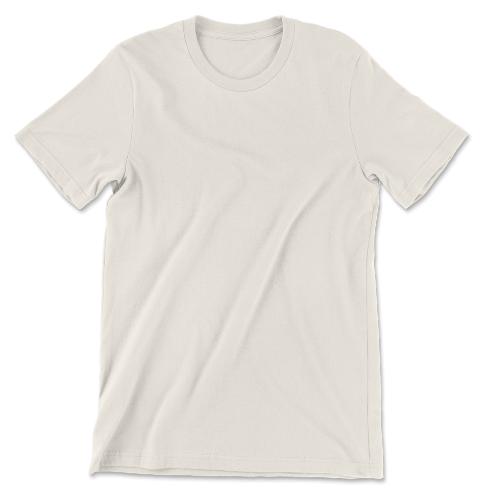 Custom 100% Cotton T-Shirt Men - Natural
