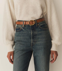 DÔEN Belts, Hats & Gloves | Wyatt Belt Saddle Box Calf - Women