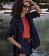 DÔEN Coats & Jackets | Danton Blazer Navy Pinstripe - Women