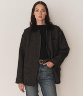 DÔEN Coats & Jackets | Pascual Wool Jacket Charcoal Herringbone - Women