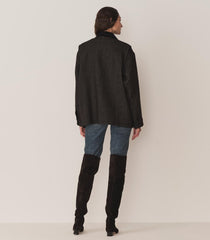 DÔEN Coats & Jackets | Pascual Wool Jacket Charcoal Herringbone - Women