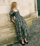 DÔEN Dresses | Bijou Dress Bleu Arbor Floral - Women