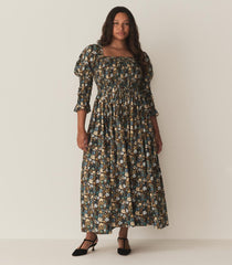 DÔEN Dresses | Bijou Dress Bleu Arbor Floral - Women