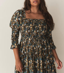 DÔEN Dresses | Bijou Dress Bleu Arbor Floral - Women