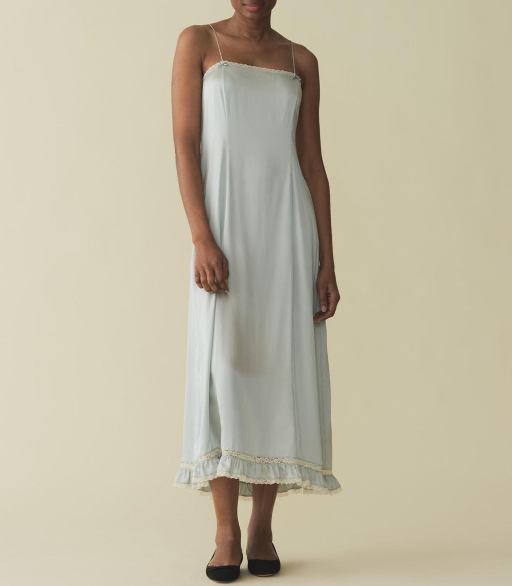 DÔEN Dresses | Celano Dress Dusty Blue - Women