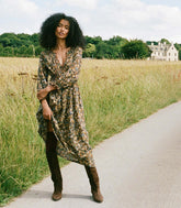 DÔEN Dresses | Delfina Dress Noir Narcissus Floral - Women