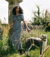 DÔEN Dresses | Gwyneira Dress Navy Countryside Plaid - Women