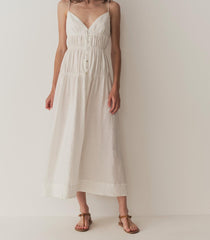 DÔEN Dresses | Irina Linen Dress Salt - Women