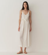 DÔEN Dresses | Nevita Linen Dress Salt - Women