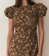 DÔEN Dresses | Rhodia Dress Noir Narcissus Floral - Women