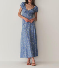 DÔEN Dresses | Sofia Dress Lapis Bluebell Ballad - Women