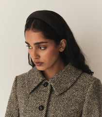 DÔEN Hair Accessories | Sestri Headband Black Satin - Women