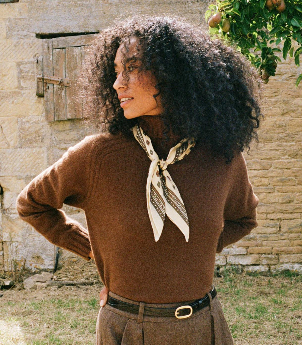 DÔEN Knitwear | Hayworth Cashmere Turtleneck Cordovan - Women