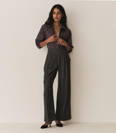 DÔEN Pants & Shorts | Lawrence Pant Black Herringbone - Women