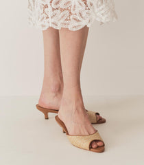 DÔEN Shoes | Callie Mule Natural Raffia - Women