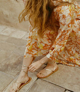 DÔEN Shoes | DÔEN & K.Jacques Bikini Sandal Metallic Champagne - Women