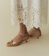 DÔEN Shoes | Hepburn Heel Gold - Women