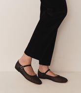 DÔEN Shoes | Mary Jane Slipper Black Mesh Dot - Women