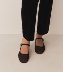 DÔEN Shoes | Mary Jane Slipper Black Mesh Dot - Women