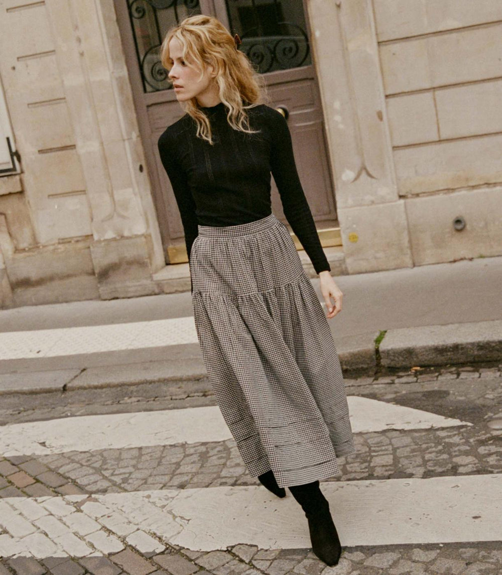 DÔEN Skirts | Sebastiane Skirt La Maddalena Gingham - Women