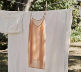 DÔEN Slips | Short Deep V-Neck Slip Sand Dollar - Women
