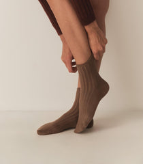 DÔEN Socks & Tights | COLLÉGIEN Ankle Sock Biscuit - Women