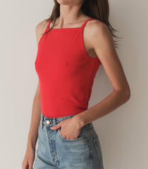 DÔEN Tees | Angie Tank Scarlet - Women