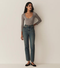 DÔEN Tees | Cilla Tee Heather Grey - Women