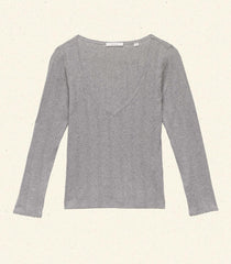 DÔEN Tees | Cilla Tee Heather Grey - Women