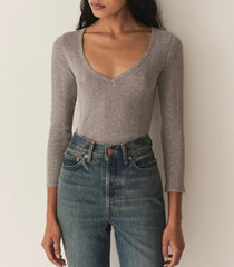 DÔEN Tees | Cilla Tee Heather Grey - Women