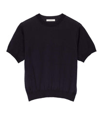 DÔEN Tees | Colombe Knit Top Deep Navy - Women