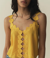 DÔEN Tops | Flores Top Goldenrod - Women