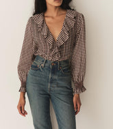 DÔEN Tops | Hardy Top Delphine Plaid - Women