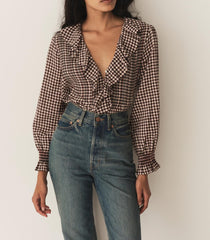 DÔEN Tops | Hardy Top Delphine Plaid - Women