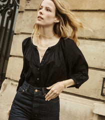 DÔEN Tops | Jiana Top Black - Women