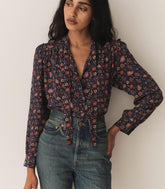 DÔEN Tops | Josseline Top Midnight Riviera Medallion - Women