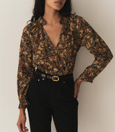 DÔEN Tops | Juna Top Noir Narcissus Floral - Women